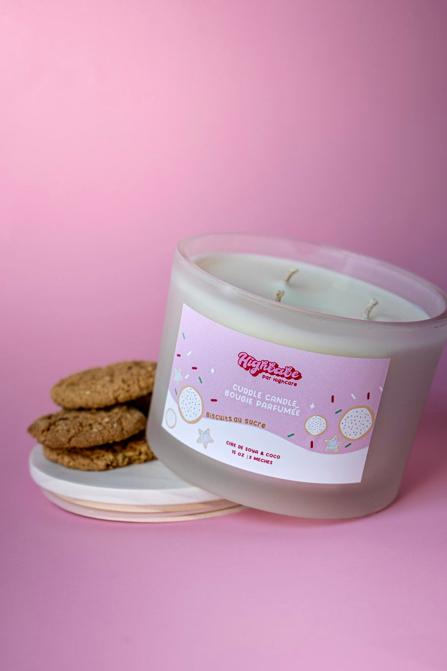 Bougie ''Cuddle candle'' 🧁🍪 biscuits au sucre