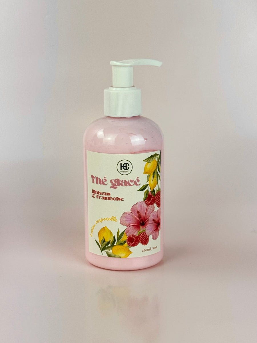Lotion corporelle 🍋🌺🍹 Thé glaçé hibiscus & framboises