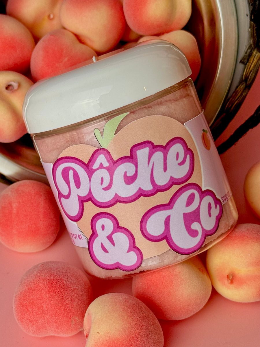 Exfoliant corporel sucré 🍑💖 Pêche &co