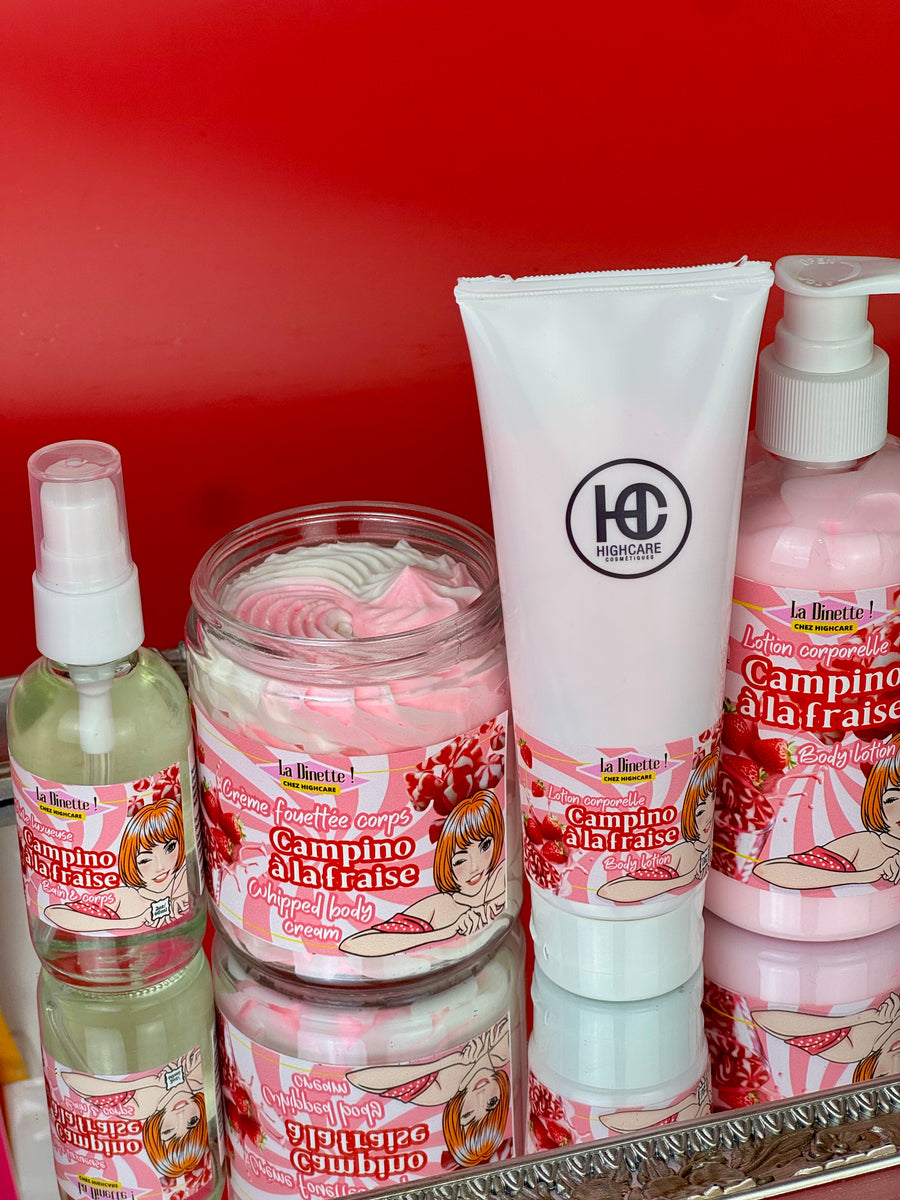 Lotion corporelle 🍓🥛🍭 Campino à la fraise