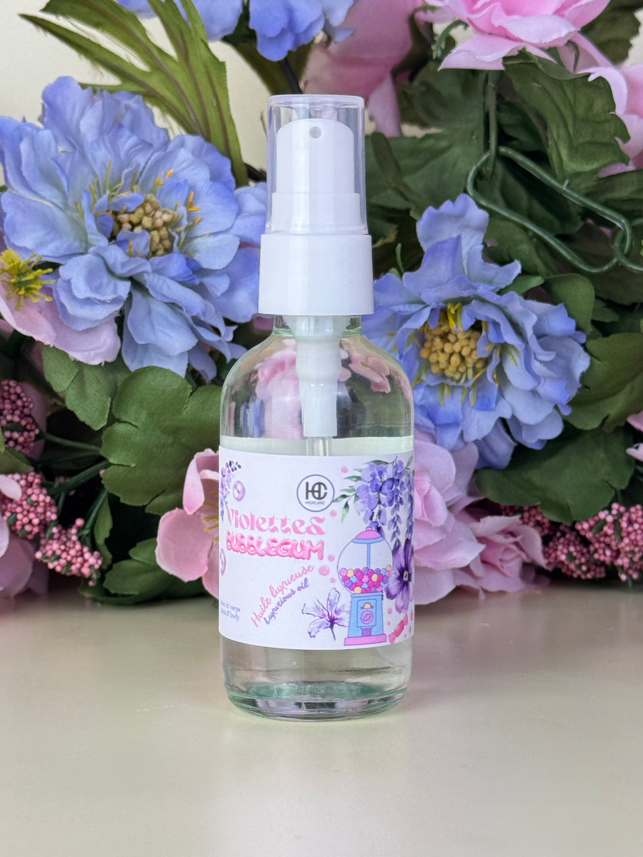 Huile luxueuse bain&corps 🫧🪻🍭 Violette & bubblegum