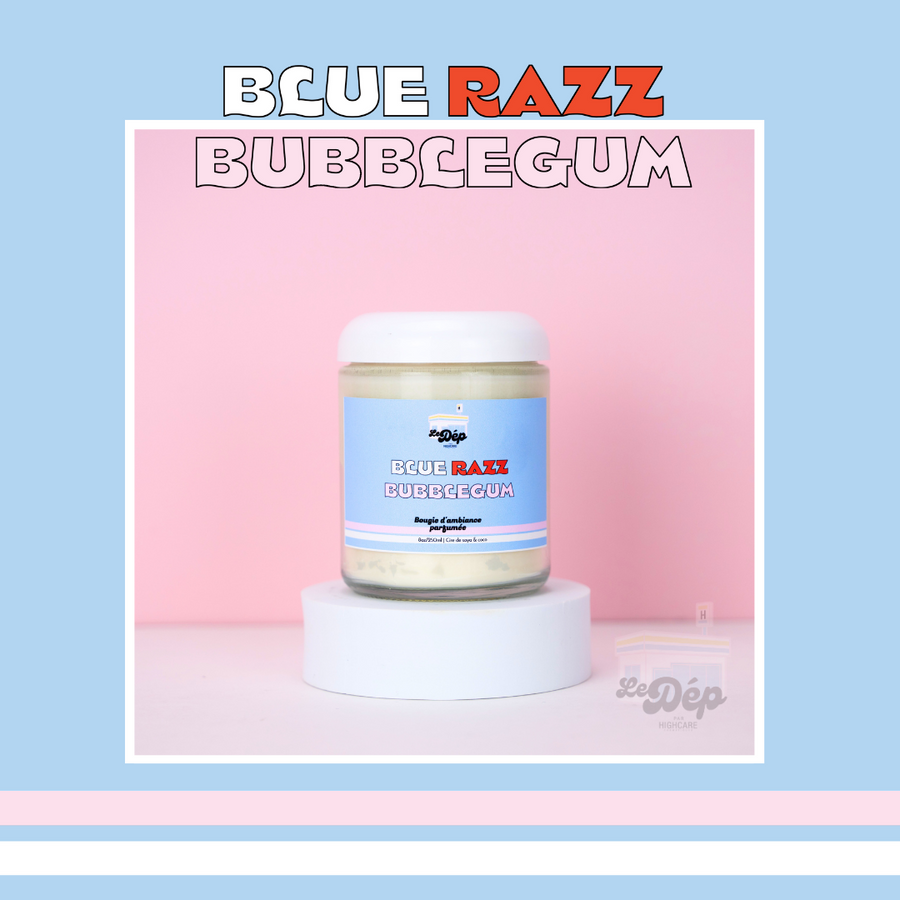 Bougie parfumée - Blue razz bubblegum 🩵🍬