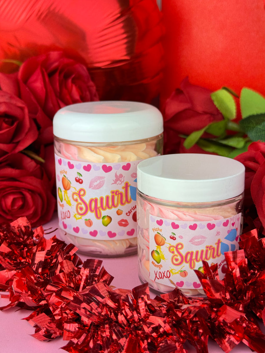 Crème fouettée corporelle 🍒🍑🥭💦  SQUIRT ( Pêche , mangue & cerise )