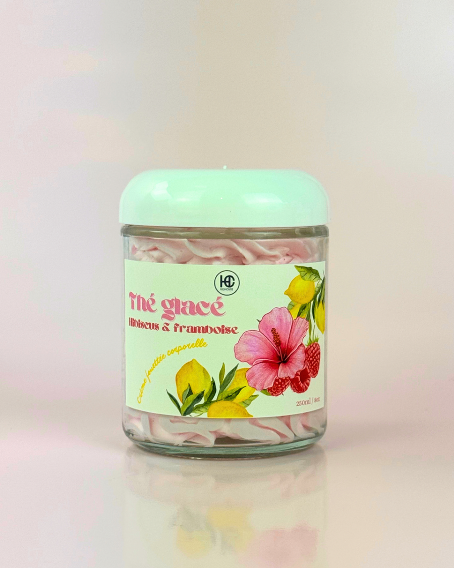 Crème fouettée corporelle 🍋🌺🍹Thé glaçé Hibiscus & framboises