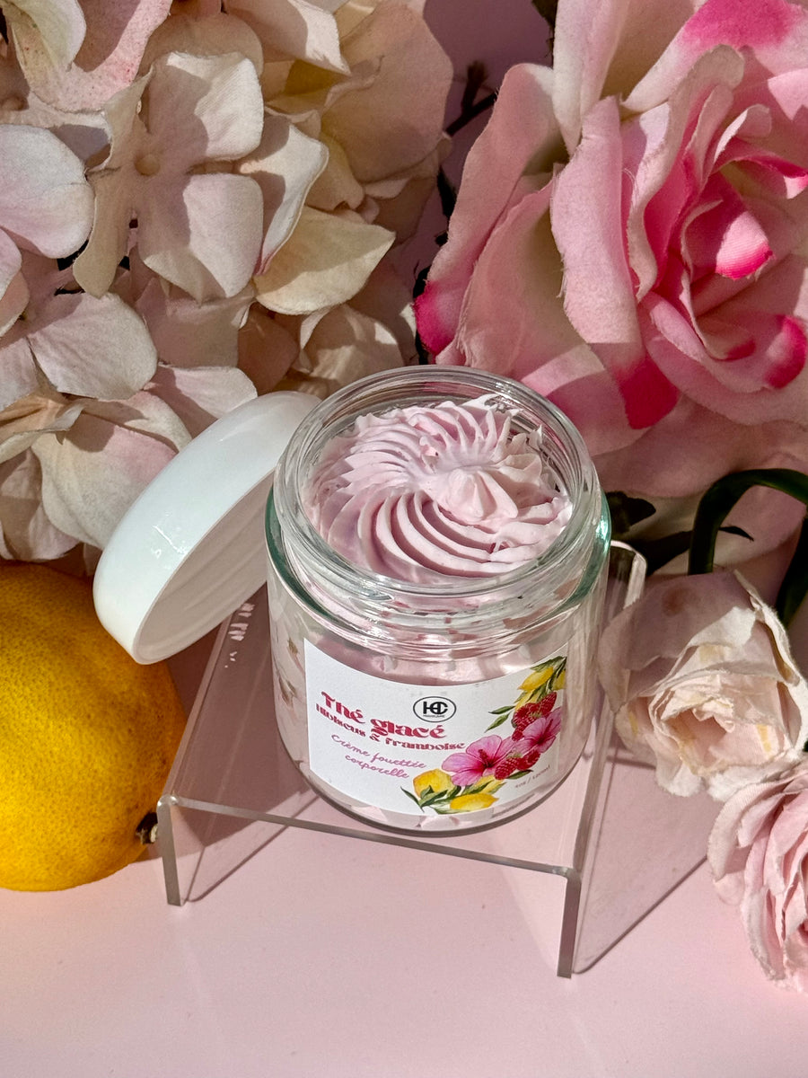Crème fouettée corporelle 🍋🌺🍹Thé glaçé Hibiscus & framboises