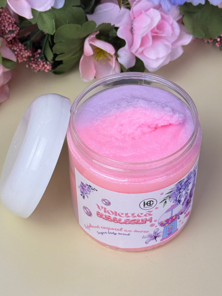 Exfoliant corporel sucré 🫧🪻🍭 Violette & bubblegum