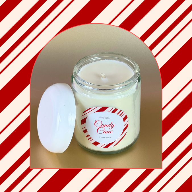 Bougie parfumée 🎅🍒🍃 candy cane