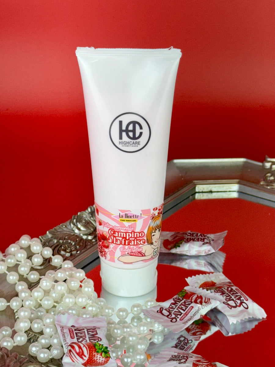 Lotion corporelle 🍓🥛🍭 Campino à la fraise