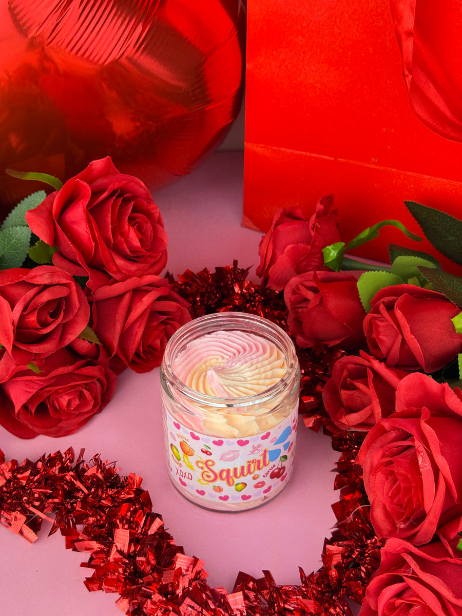 Crème fouettée corporelle 🍒🍑🥭💦  SQUIRT ( Pêche , mangue & cerise )