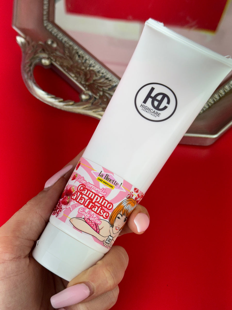 Lotion corporelle 🍓🥛🍭 Campino à la fraise
