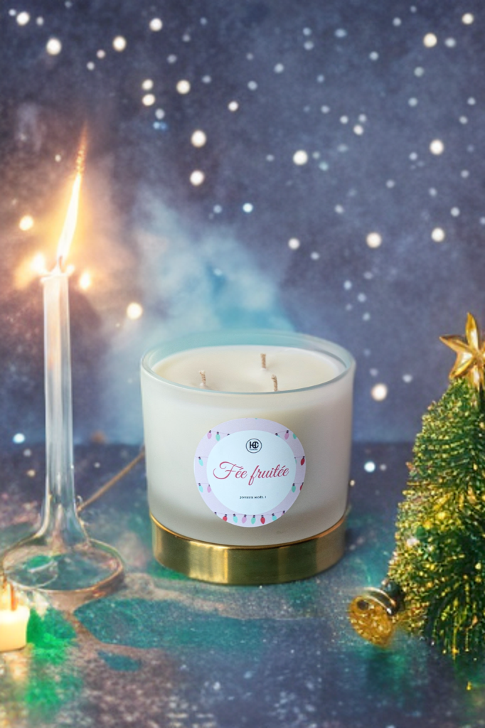 Bougie parfumée 🧚🏼‍♀️🍐🍦🍓  fée fruitée