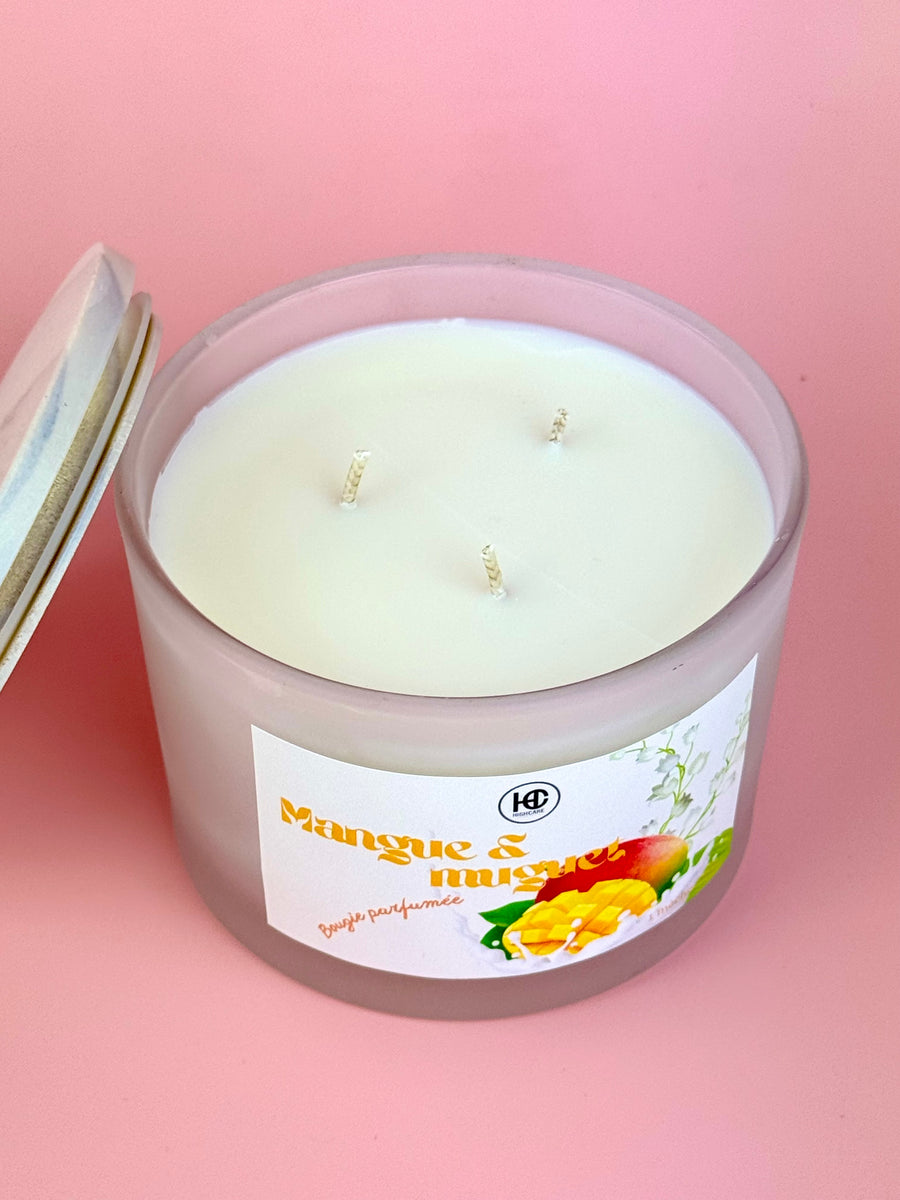 Bougie d’ambiance 🥭🌾🫖 Mangue & muguet