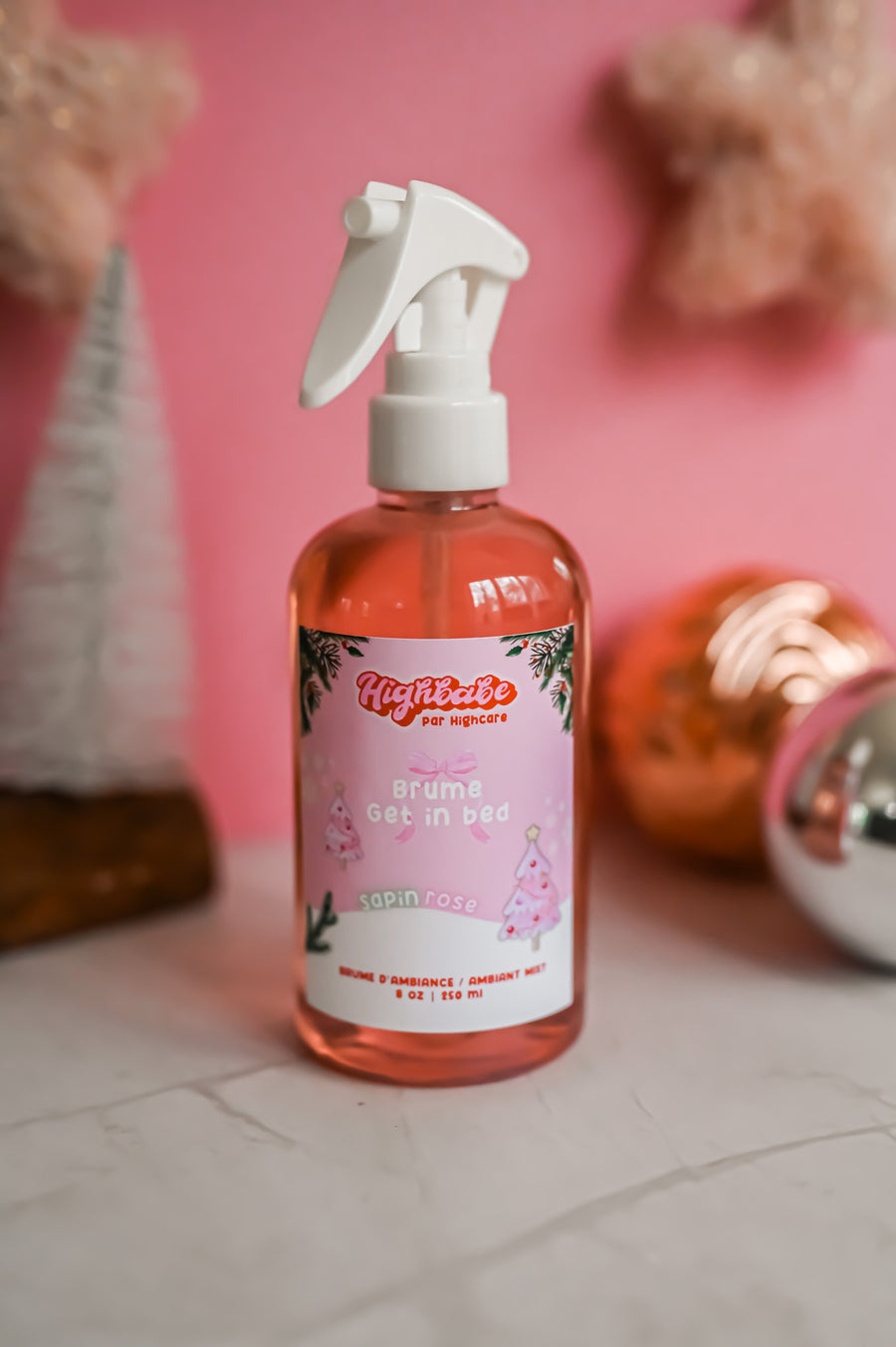 Brume ''Get in bed'' 🎄🎀 Sapin rose