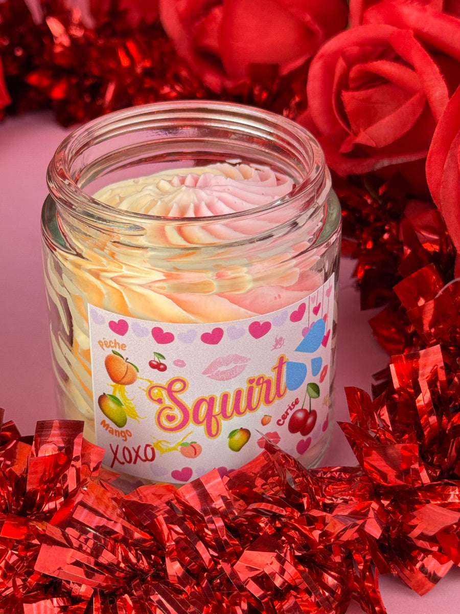 Crème fouettée corporelle 🍒🍑🥭💦  SQUIRT ( Pêche , mangue & cerise )