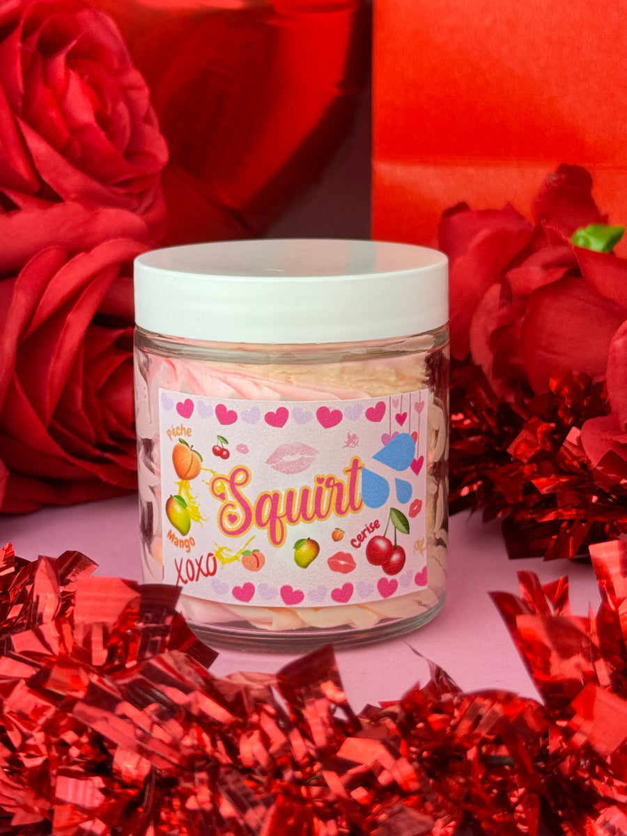 Crème fouettée corporelle 🍒🍑🥭💦  SQUIRT ( Pêche , mangue & cerise )