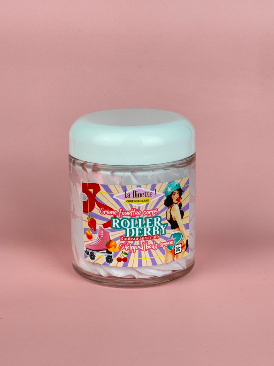 Crème fouettée corporelle 🛼 Roller Derby - Rouleau aux fruits 🍓🍊🍒🍑