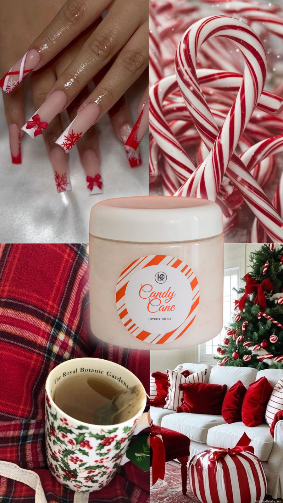 Exfoliant corporel sucré 🎅🍒🍃 candy cane