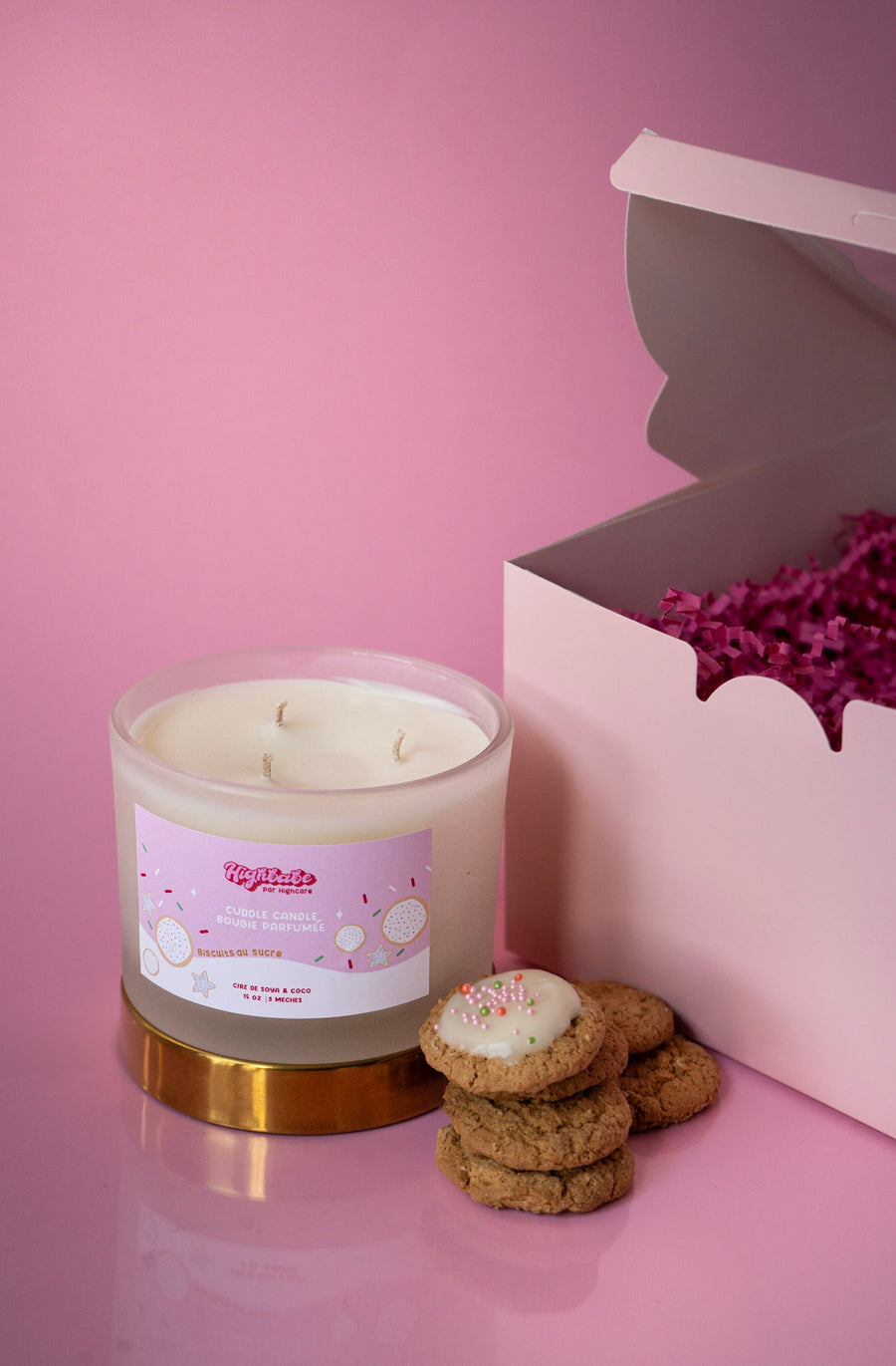 Bougie ''Cuddle candle'' 🧁🍪 biscuits au sucre