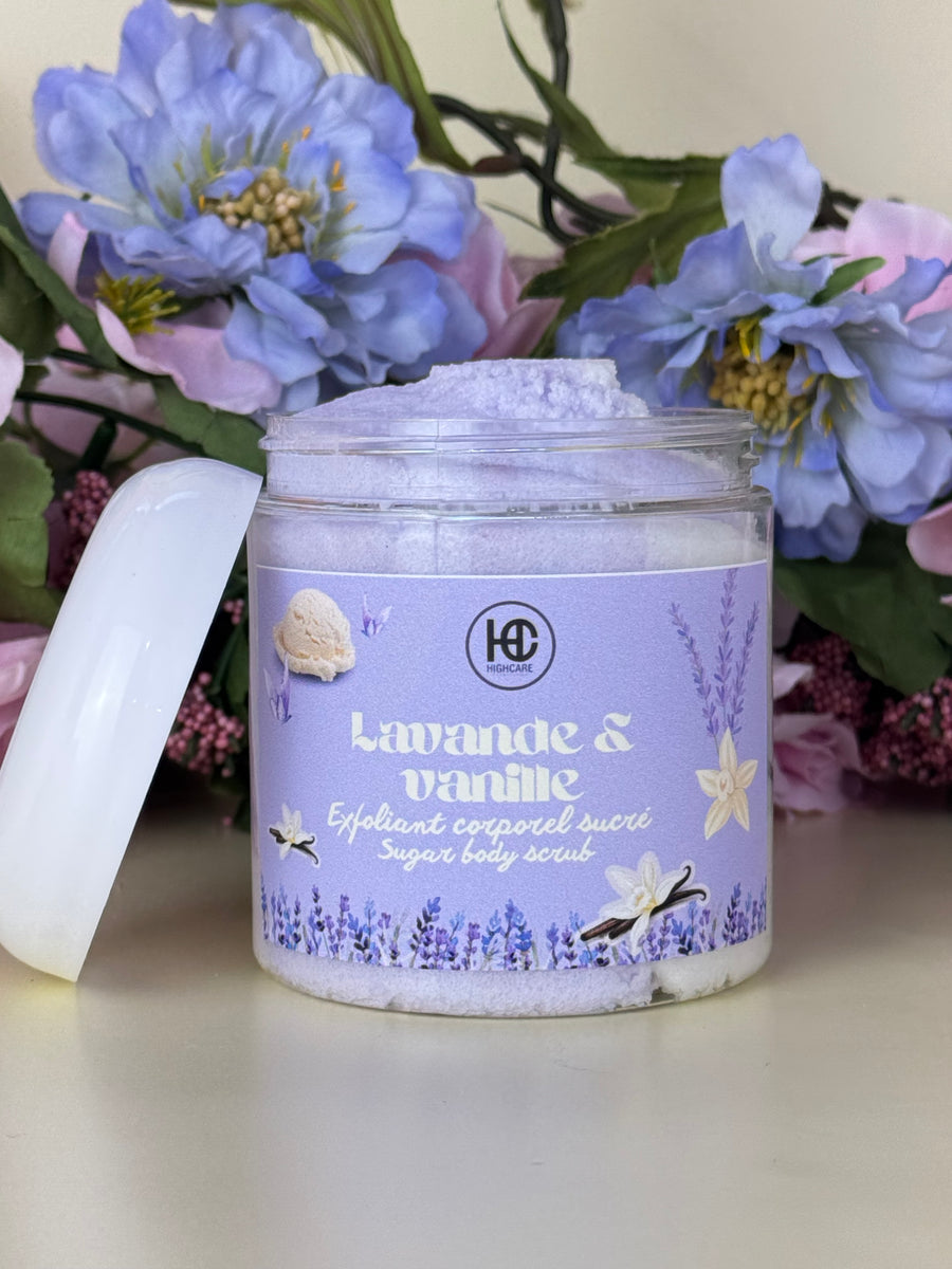 Exfoliant corporel sucré 🪻🍦💤 Lavande et Vanille