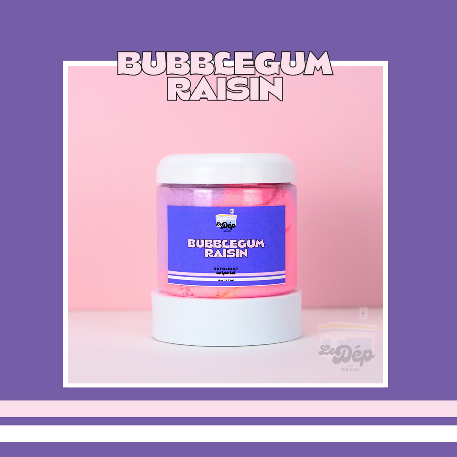 Exfoliant corporel sucré - Bubblegum raisin 🍇🍬🩷💜