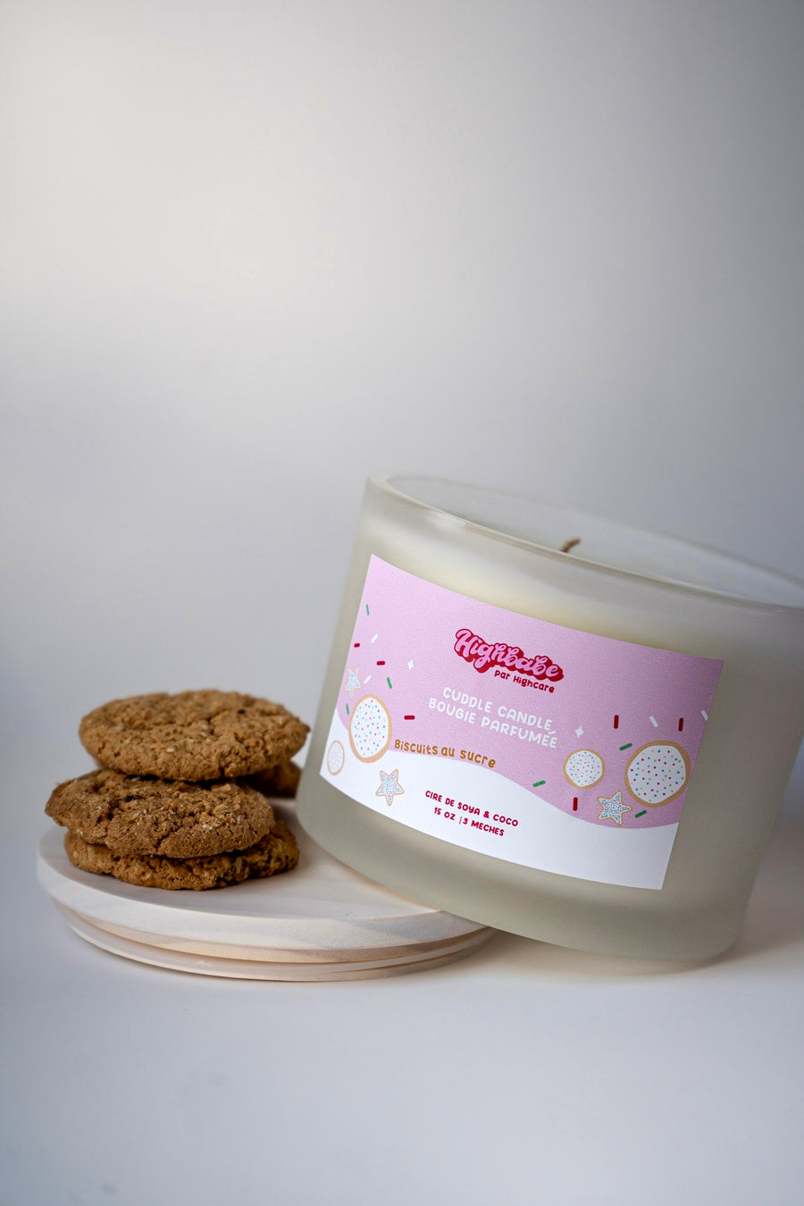 Bougie ''Cuddle candle'' 🧁🍪 biscuits au sucre