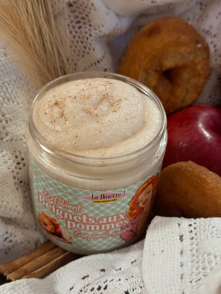 Exfoliant corporel sucré 🍎🥐 Beignets aux pommes