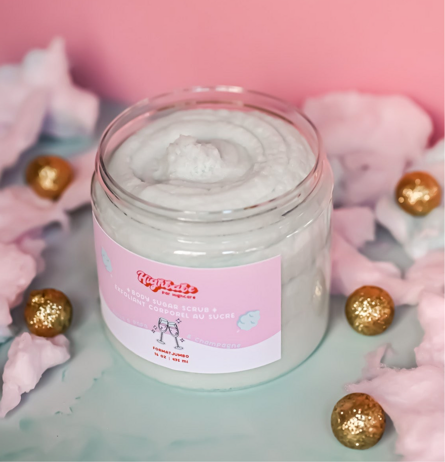 Exfoliant corps ''Sugar scrub'' 🍭🍬 barbe à papa & champagne