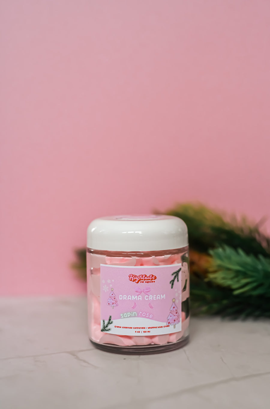 Crème fouettée corporelle 🎄🎀 Sapin rose