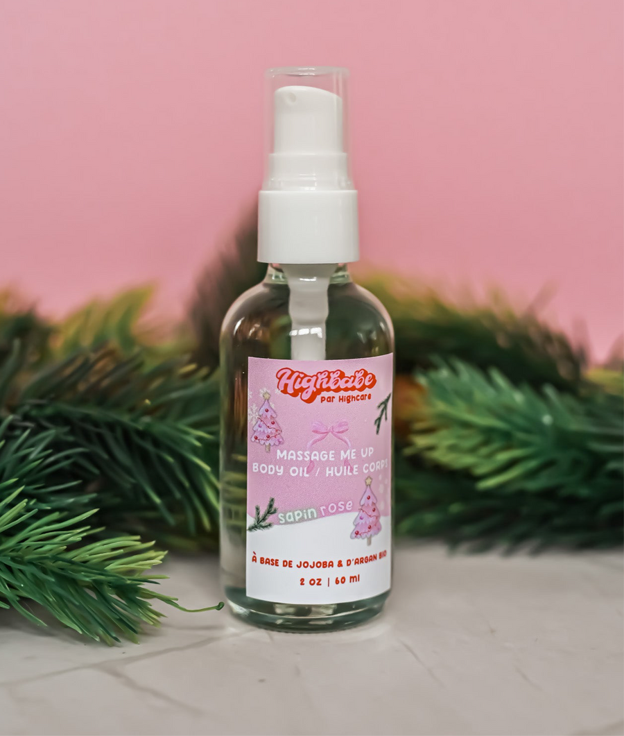 Huile luxueuse bain&corps 🎄🎀 Sapin rose