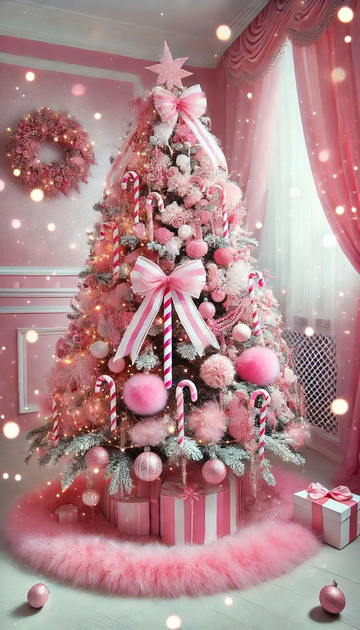 Huile luxueuse bain&corps 🎄🎀 Sapin rose