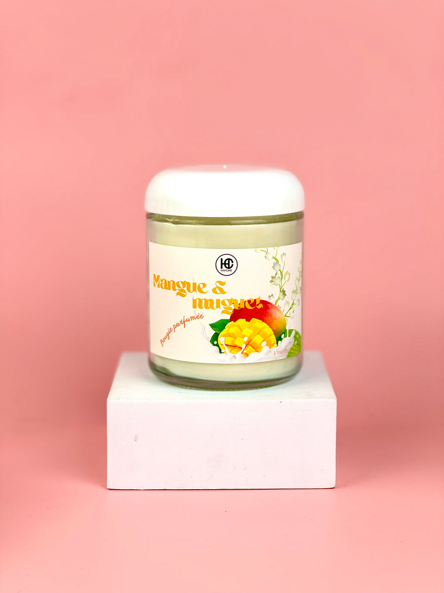 Bougie d’ambiance 🥭🌾🫖 Mangue & muguet