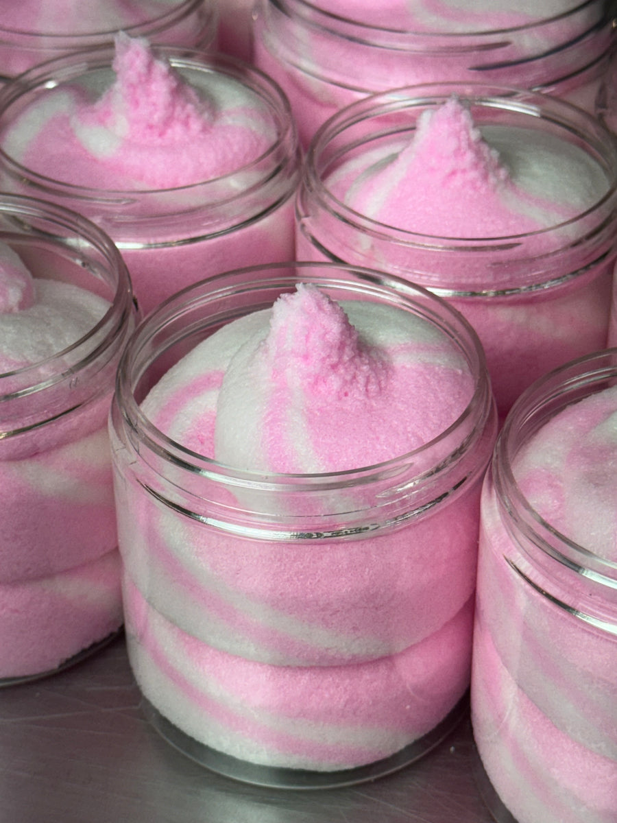 Exfoliant corporel sucré 🍓🥛🍭 Campino à la fraise