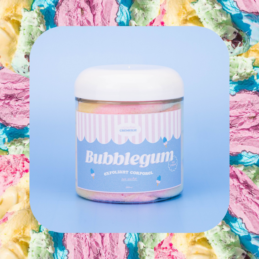 Exfoliant corporel sucré - Crème glacée bubblegum 🍨🍬