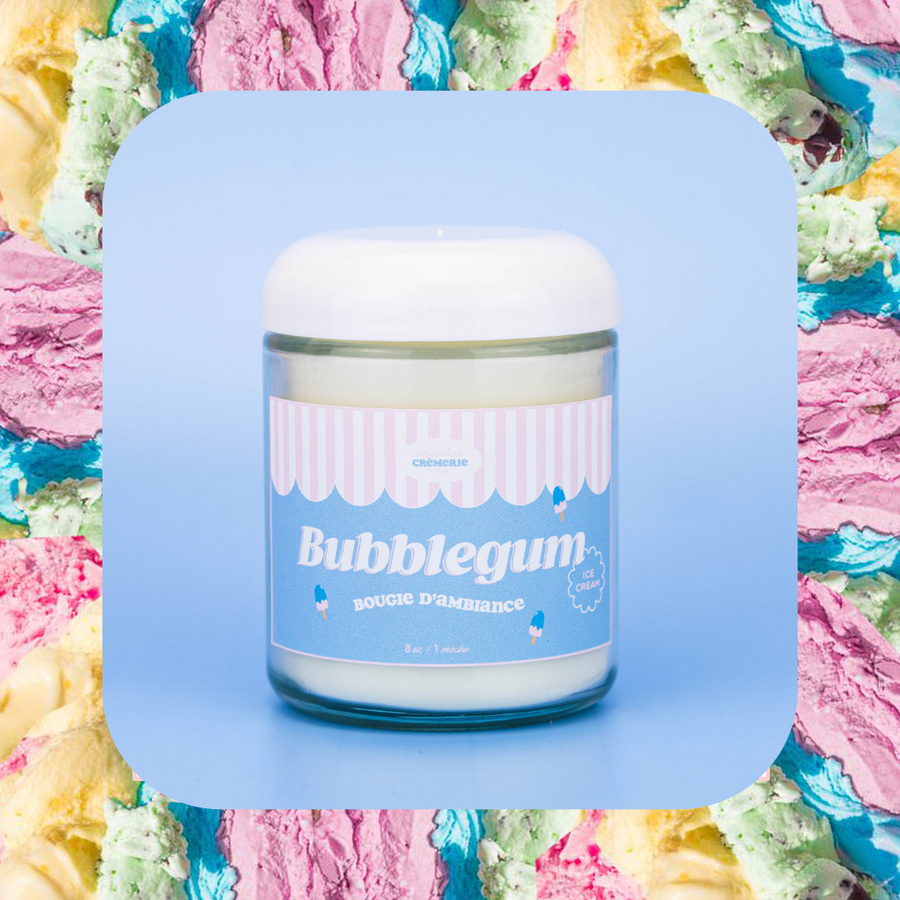 Bougie parfumée - Crème glaçée bubblegum 🍨🍬