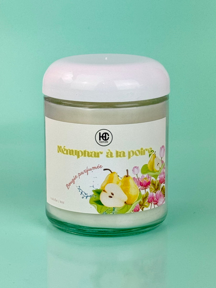 Bougie d’ambiance 🪷🍐 Nénuphar à la poire