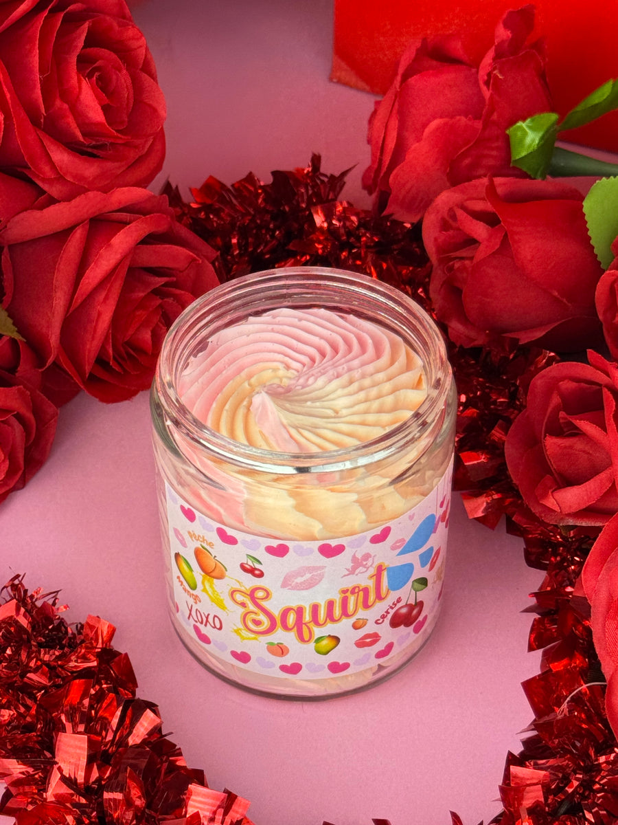 Crème fouettée corporelle 🍒🍑🥭💦  SQUIRT ( Pêche , mangue & cerise )