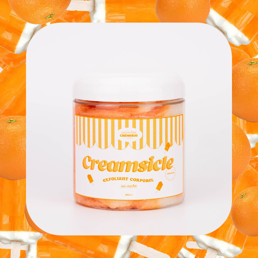 Exfoliant corporel sucré - Orange creamsicle 🥛🧡🍨