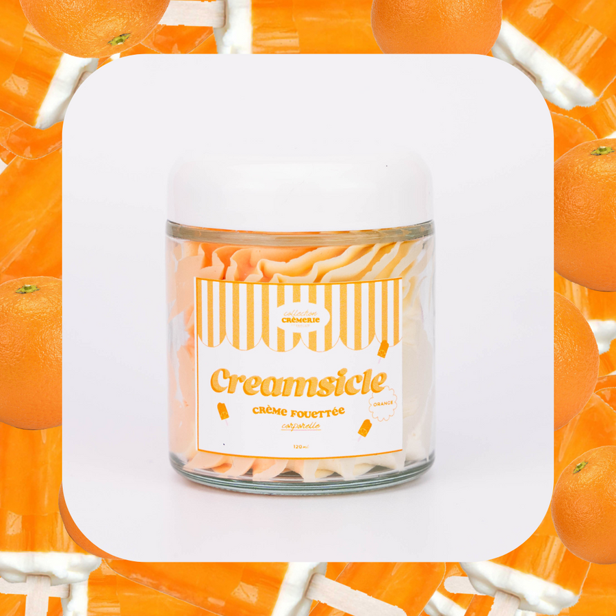 Crème fouettée corporelle - Orange creamsicle 🥛🧡🍨