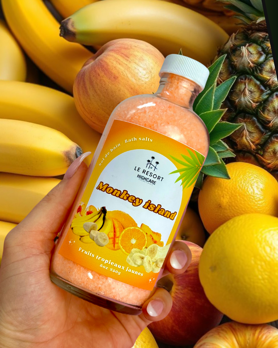 Sel de bain 🌴🐒🥭🍌 Monkey island
