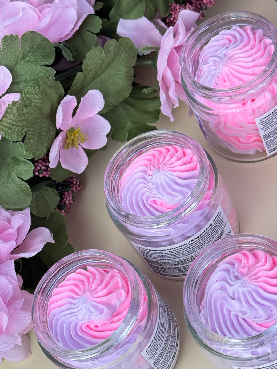 Crème fouettée corporelle 🫧🪻🍭 Violette & bubblegum