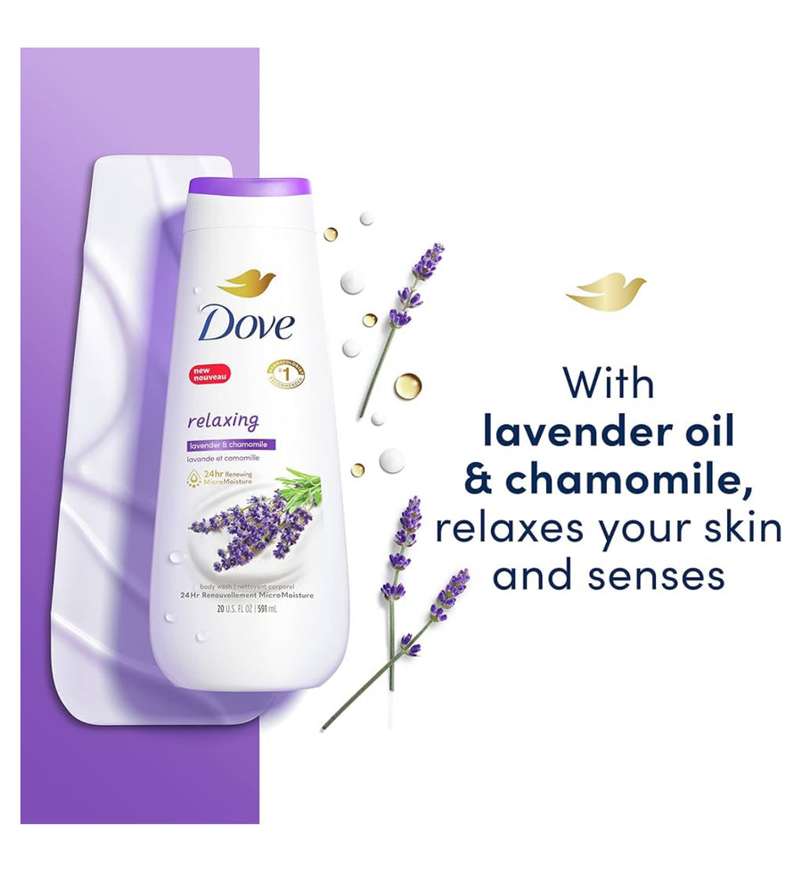 Nettoyant corporel ‘’Dove‘’ Relaxing’’ Lavande & chamomile 🪻🫖