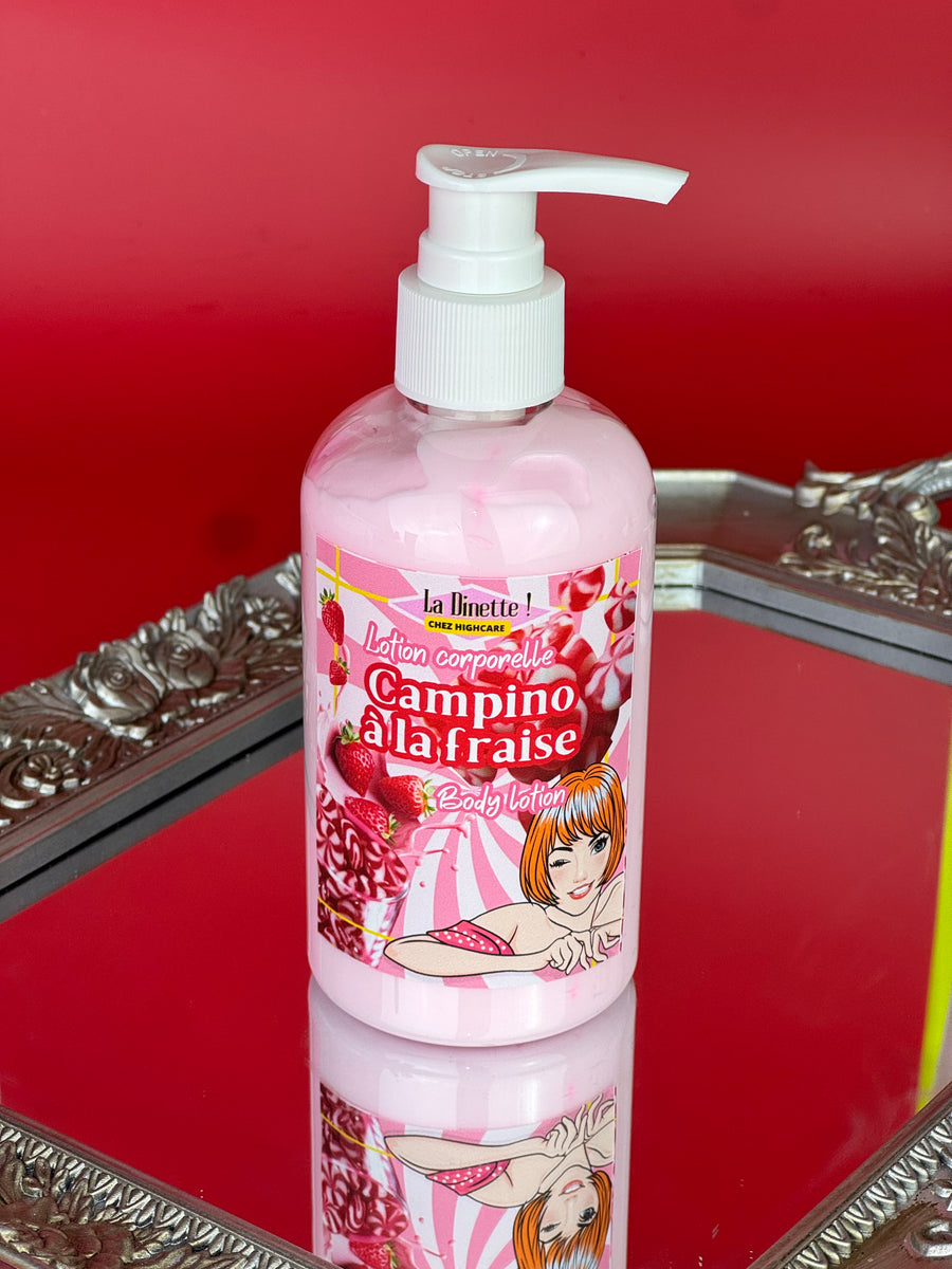 Lotion corporelle 🍓🥛🍭 Campino à la fraise