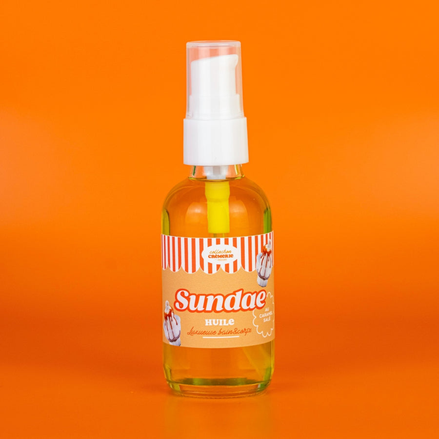 Huile luxueuse bain&corps Sundae au caramel salé