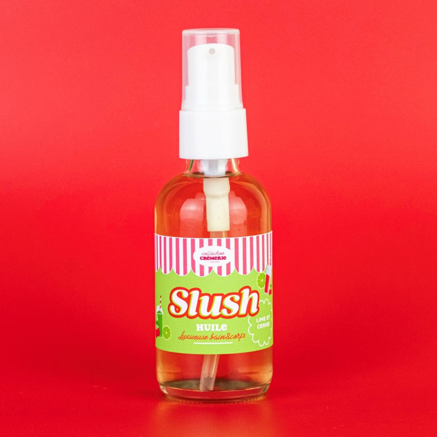 Huile luxueuse bain&corps 🥤🍋‍🟩🍒 Slush lime & cerise