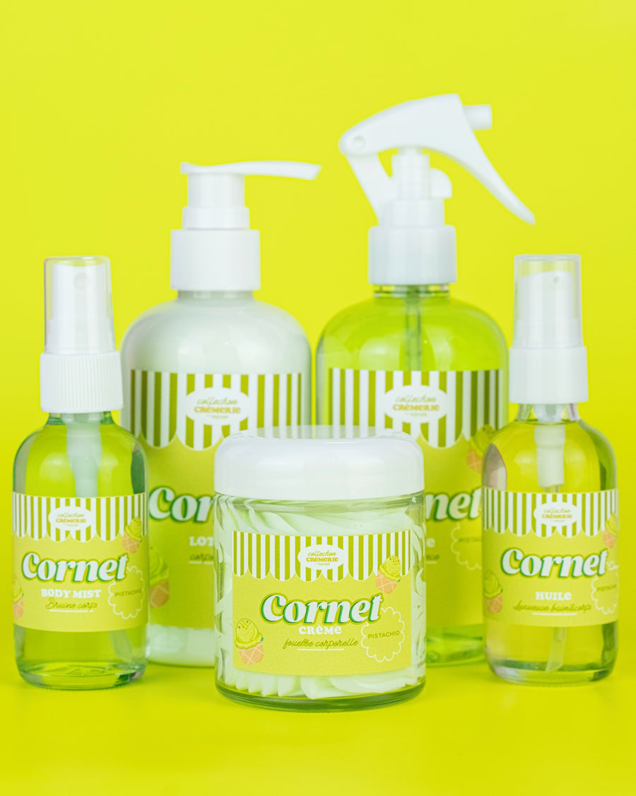 Huile luxueuse bain&corps 🍨🥐🍈 Cornet pistachio