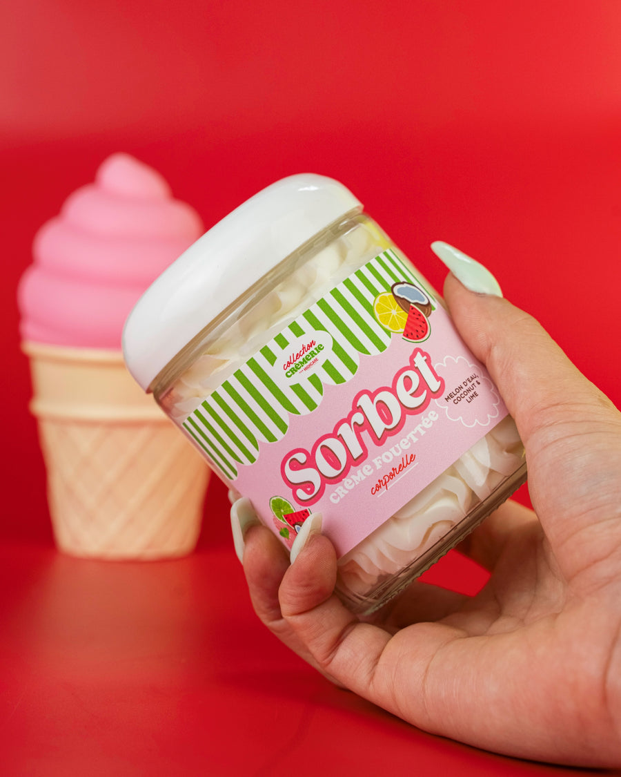 Crème fouettée corporelle 🍧🍉🥥🍋‍🟩 Sorbet melon d'eau, coconut & lime