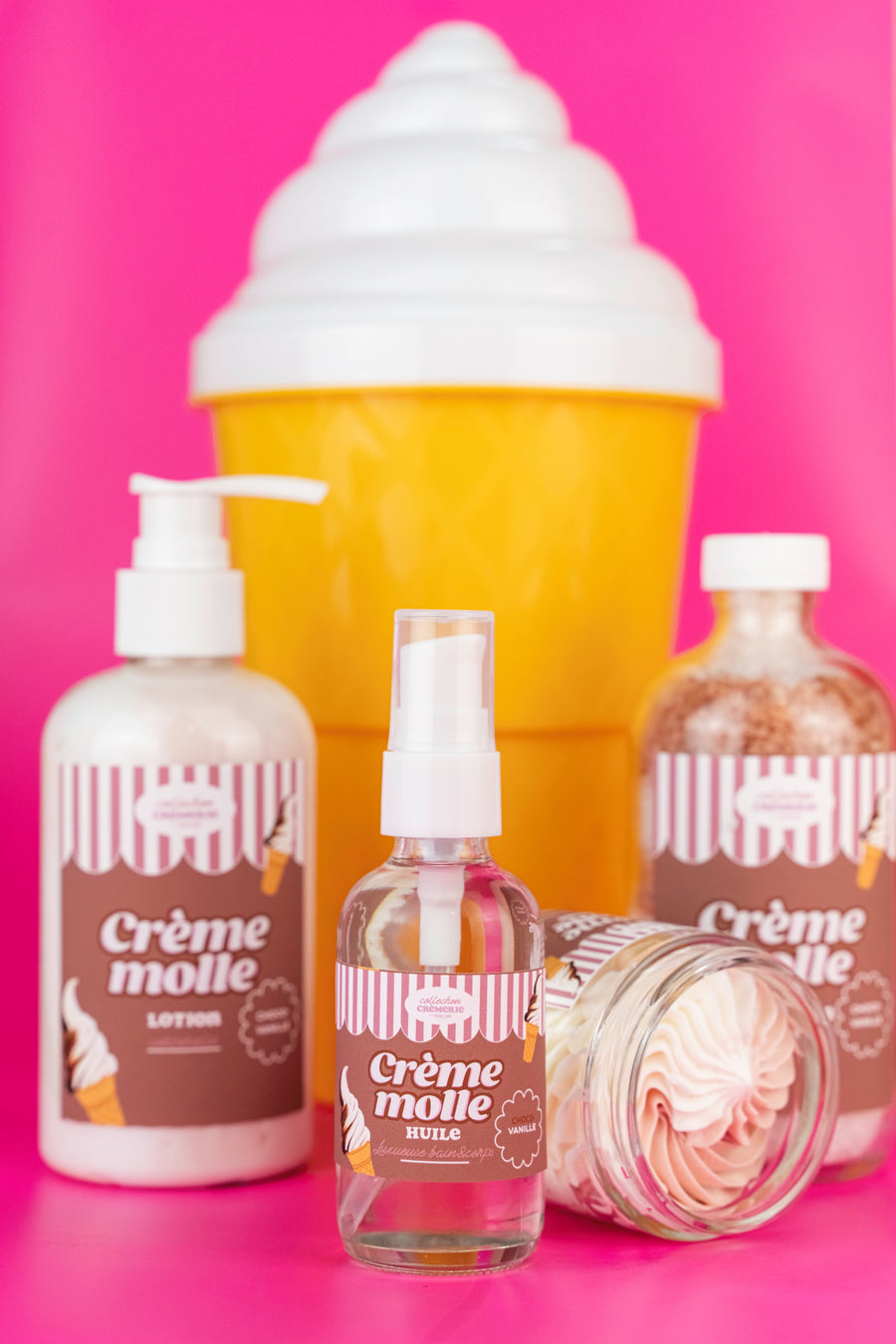 Huile luxueuse bain&corps 🍦🍫 Crème molle