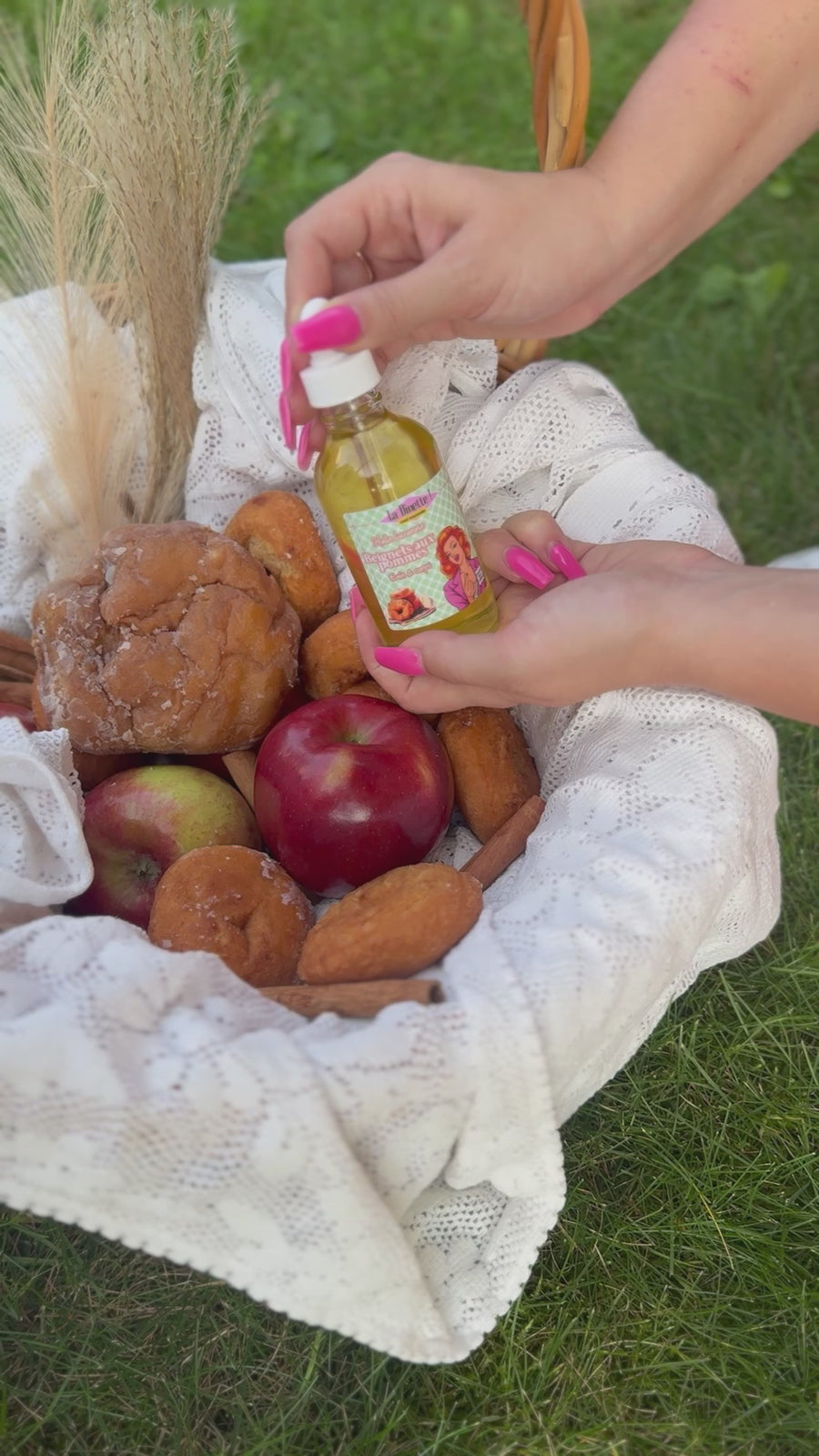 Huile luxueuse bain&corps 🥐🍎 Beignets aux pommes 🍎🥨