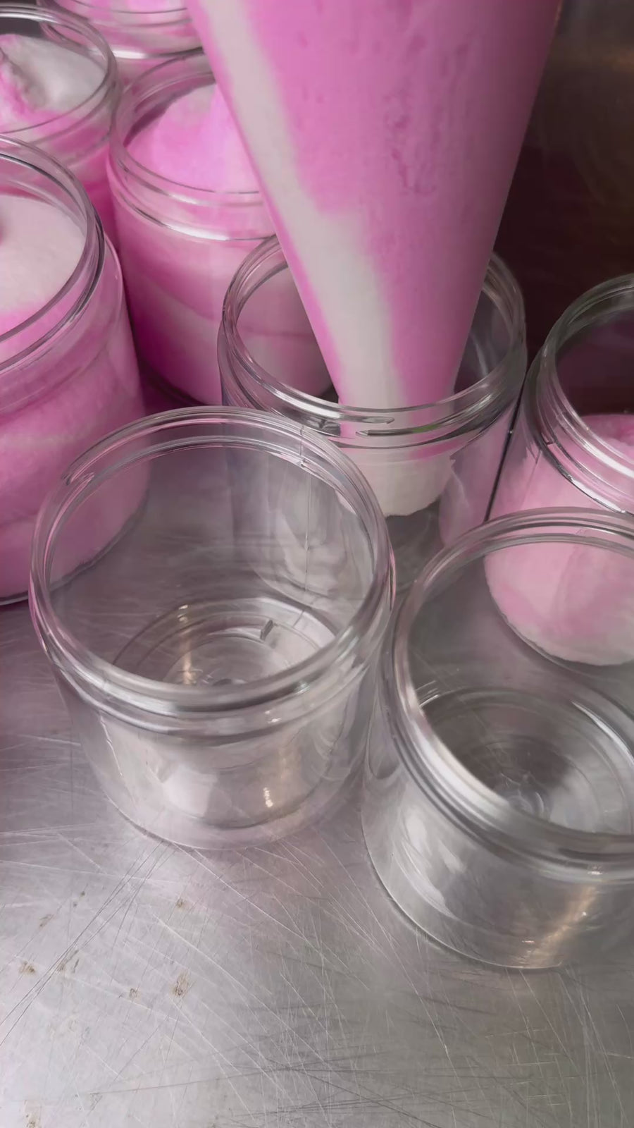 Exfoliant corporel sucré 🍓🥛🍭 Campino à la fraise