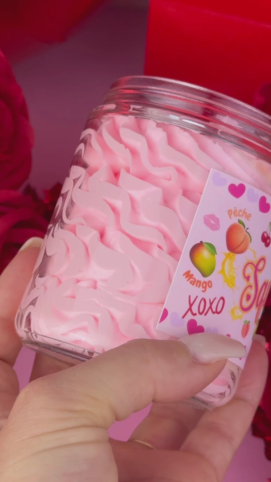 Crème fouettée corporelle 🍒🍑🥭💦  SQUIRT ( Pêche , mangue & cerise )